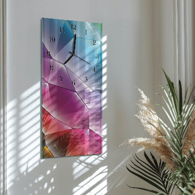 Wanduhr mit motiv vertikal 3D-Muster