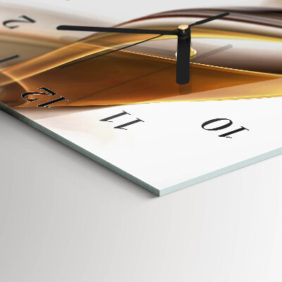 Vertikale glas wanduhr Abstraktion