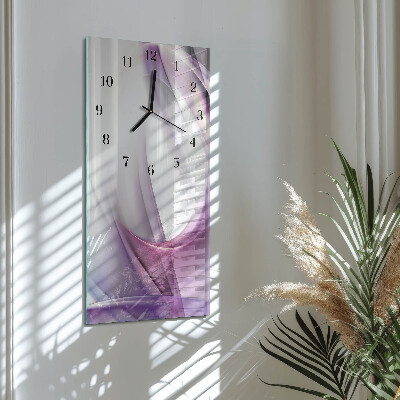 Vertikale glas wanduhr Abstraktion