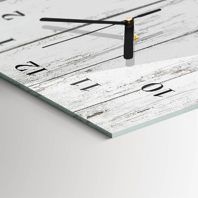Vertikale glas wanduhr Holz