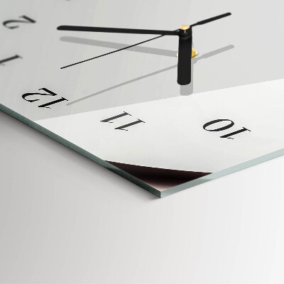 Vertikale glas wanduhr Abstraktion