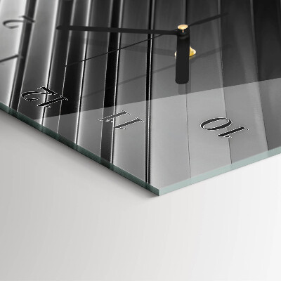 Vertikale glas wanduhr Abstraktion