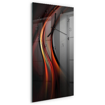 Vertikale glas wanduhr Muster