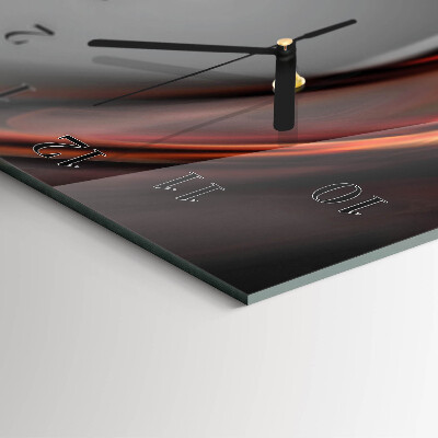 Vertikale glas wanduhr Muster