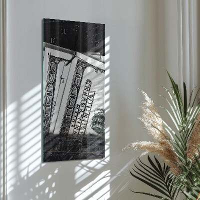 Moderne wanduhr vertikal Banknoten