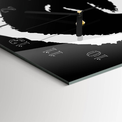 Moderne wanduhr vertikal Abstraktion