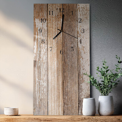 Wanduhr mit motiv vertikal Holz