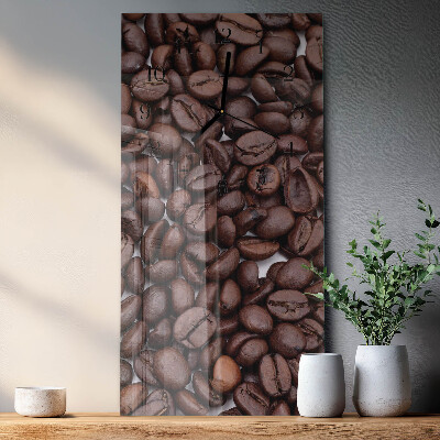 Vertikale Uhr Kaffeebohnen