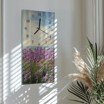 Wanduhr mit motiv vertikal Blumen