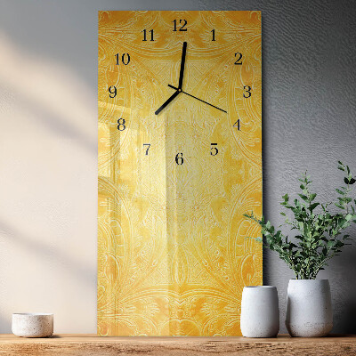 Vertikale glas wanduhr Abstraktion