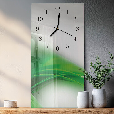 Vertikale glas wanduhr Muster