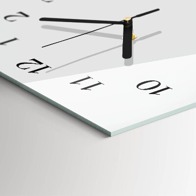 Vertikale glas wanduhr Muster
