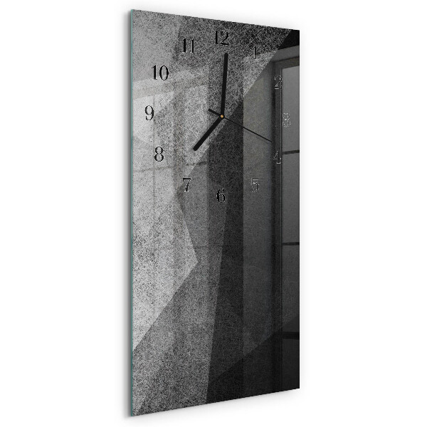 Vertikale glas wanduhr Muster