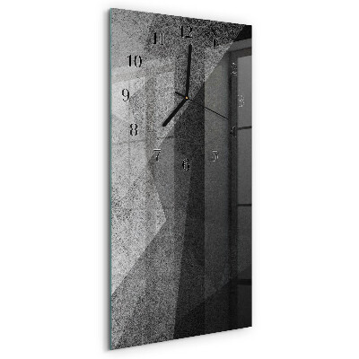 Vertikale glas wanduhr Muster