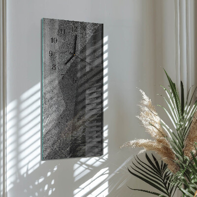 Vertikale glas wanduhr Muster