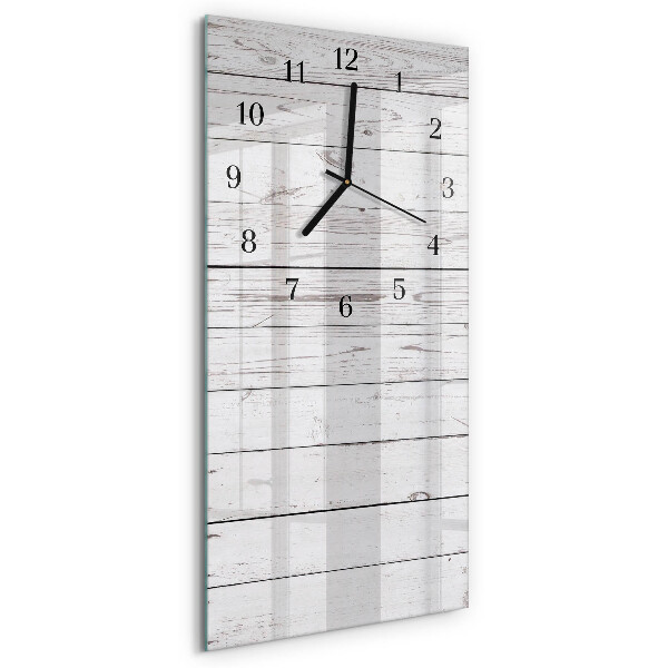 Vertikale glas wanduhr Wand