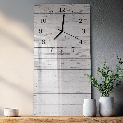 Vertikale glas wanduhr Wand