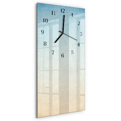 Vertikale glas wanduhr Muster