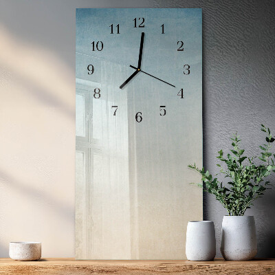Vertikale glas wanduhr Muster