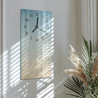 Vertikale glas wanduhr Muster