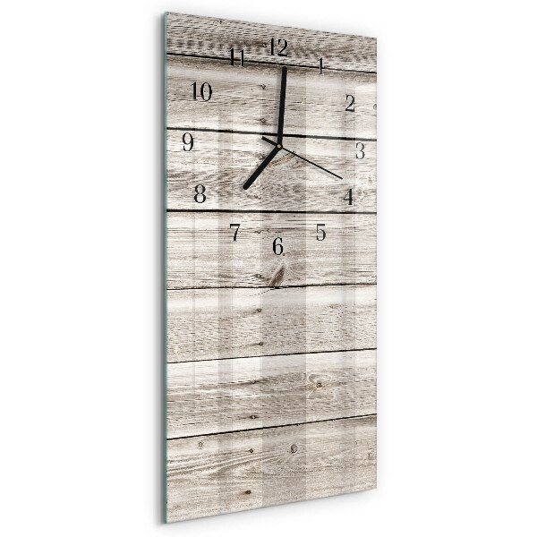 Wanduhr mit motiv vertikal Holzlatten