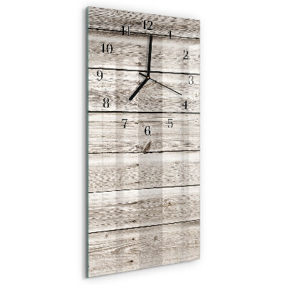 Wanduhr mit motiv vertikal Holzlatten