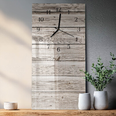 Wanduhr mit motiv vertikal Holzlatten
