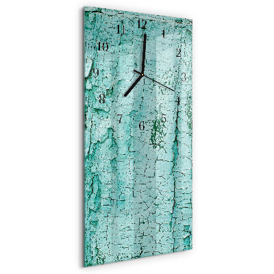 Vertikale glas wanduhr Bellen