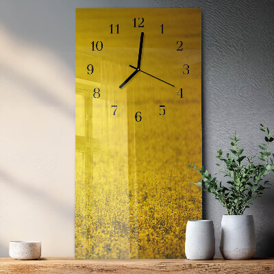 Vertikale Uhr Blumenfeld