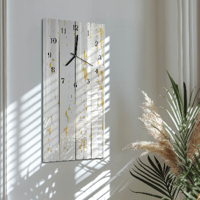 Wanduhr mit motiv vertikal Holzboden