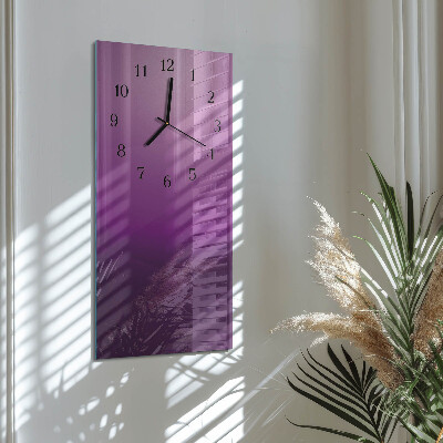 Vertikale glas wanduhr Material