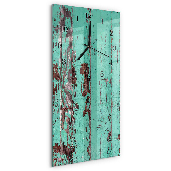 Vertikale Uhr Holzwand