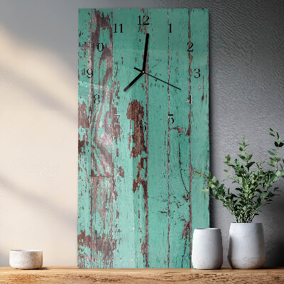 Vertikale Uhr Holzwand