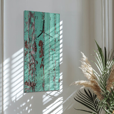 Vertikale Uhr Holzwand
