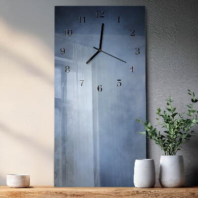 Moderne wanduhr vertikal Rauch