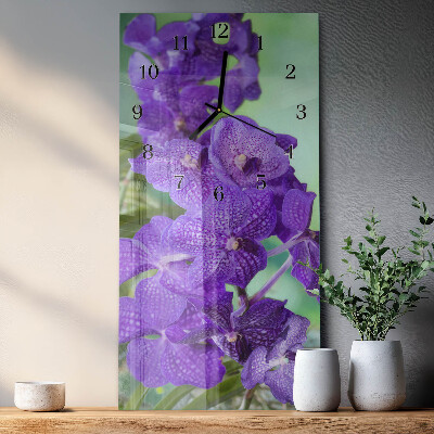 Vertikale Uhr Blumen