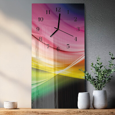 Moderne wanduhr vertikal Abstrakte Linien