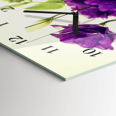 Wanduhr design ausgefallen vertikal Blumen