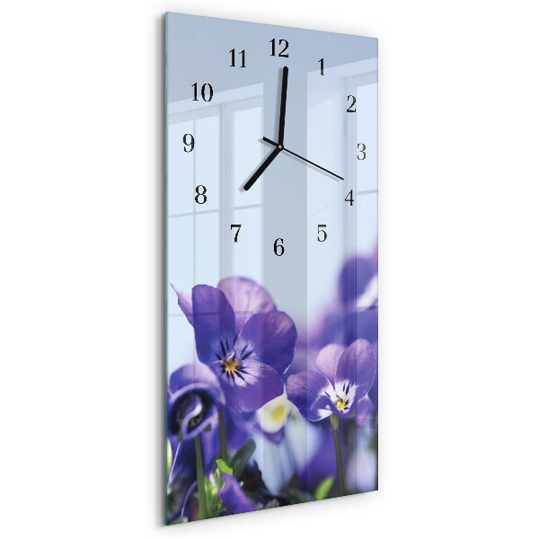 Vertikale Uhr Blumen