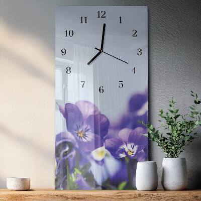 Vertikale Uhr Blumen