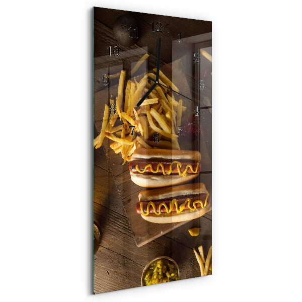 Wanduhr mit motiv vertikal Fastfood