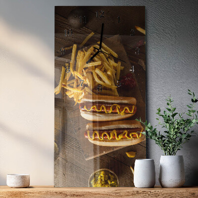 Wanduhr mit motiv vertikal Fastfood