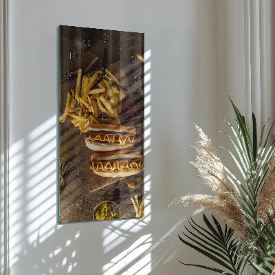 Wanduhr mit motiv vertikal Fastfood