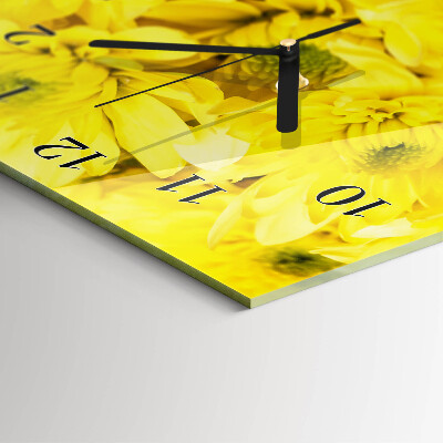Wanduhr design ausgefallen vertikal Blumen