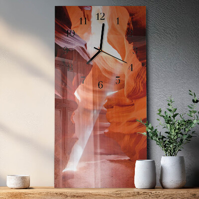 Wanduhr design ausgefallen vertikal Höhle