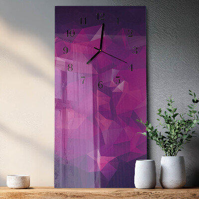 Vertikale glas wanduhr Muster