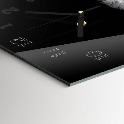 Wanduhr design ausgefallen vertikal Löwenzahn