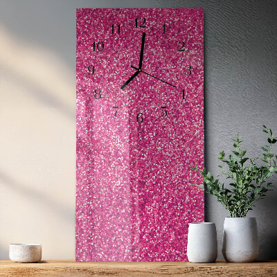 Vertikale glas wanduhr Aussehen