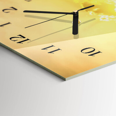 Wanduhr mit motiv vertikal Maisfeld