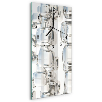 Wanduhr mit motiv vertikal 3D-Würfel